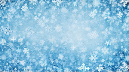 Blue and white snowflakes christmas holiday background 