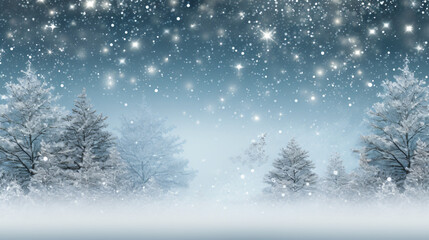 Night christmas holiday snowflakes tree glitter backdrop 