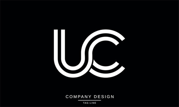 CU, UC, Abstract Letters Logo Monogram
