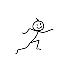 Hand drawn stickman vector