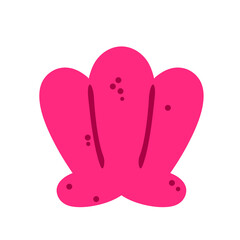 sea shell isolated illustration on white background for website