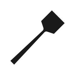 A black metal spatula kitchen utensils for cooking