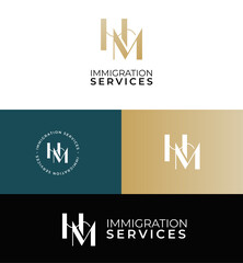 Logo HM Immigration Services - obrazy, fototapety, plakaty