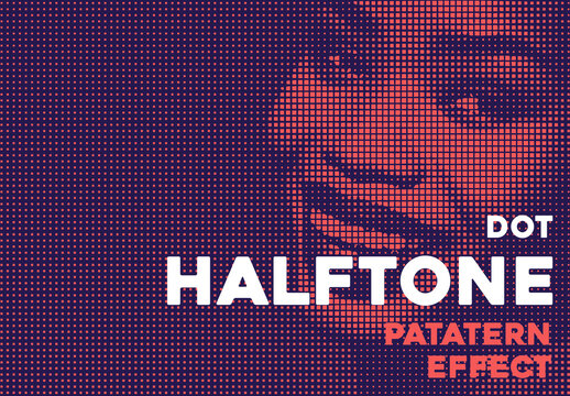 Dot Halftone Photo Effect