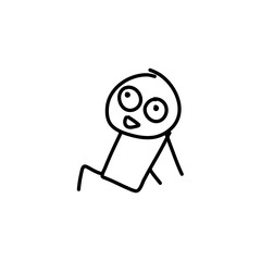 Stickman cartoon people