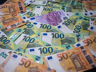 Euro banknotes are banknotes of the common currency of the Eurozone. They were put into circulation by the European Central Bank in 2002.