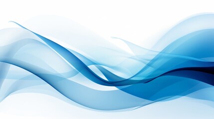 A white and blue wave with a white background