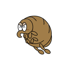 ポップなノミのイラスト