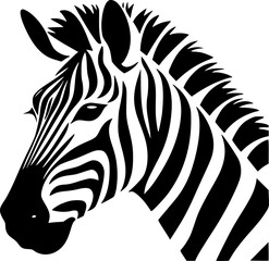 Fototapeta na wymiar Zebra - Minimalist and Flat Logo - Vector illustration