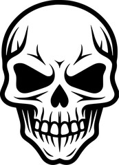 Fototapeta premium Skull - Minimalist and Flat Logo - Vector illustration
