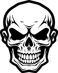 Fototapeta premium Skull - High Quality Vector Logo - Vector illustration ideal for T-shirt graphic