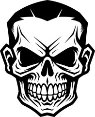 Skull - High Quality Vector Logo - Vector illustration ideal for T-shirt graphic