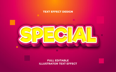 Obraz premium Free vector special text style effects