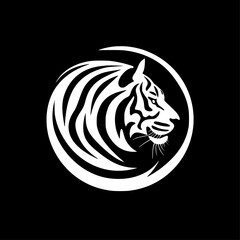 Tiger | Minimalist and Simple Silhouette - Vector illustration