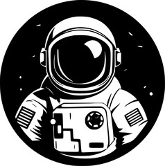 Astronaut - High Quality Vector Logo - Vector illustration ideal for T-shirt graphic - obrazy, fototapety, plakaty