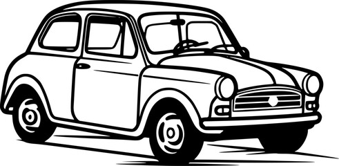 Car - High Quality Vector Logo - Vector illustration ideal for T-shirt graphic