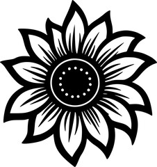 Flower - High Quality Vector Logo - Vector illustration ideal for T-shirt graphic