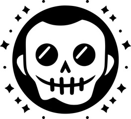 Fototapeta premium Halloween | Black and White Vector illustration