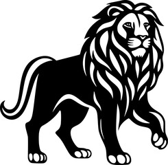 Naklejka premium Lion - Minimalist and Flat Logo - Vector illustration