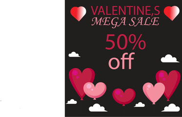 Valentine's Day social media discount  post