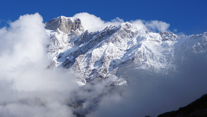 Himalaya mountain from Kedarnath temple