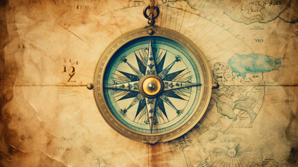 Fototapeta na wymiar Antique Spiral Clock Background Animation