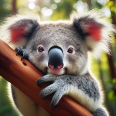 Cute Australian animals - KOALAS. Generative AI - obrazy, fototapety, plakaty