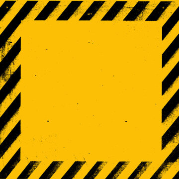 Grunge Yellow Warning Line Stripes  Background