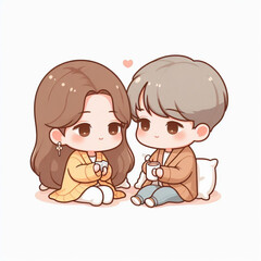 couple drinks coffee at night time