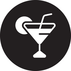 cocktail glyph icon