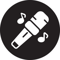 microphone glyph icon