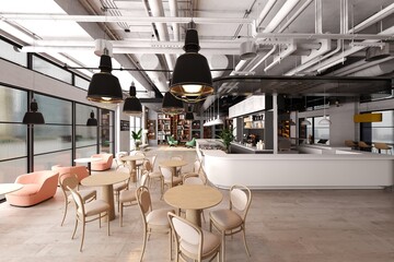 interior of cafe