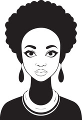 The Best Vector Cute African Girl Face