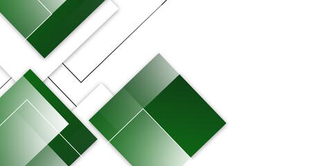 Abstract background with green squares

