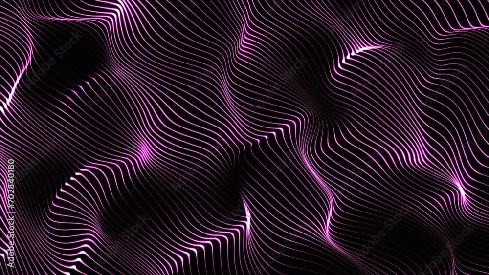 Canvas Prints abstract rose gold background animation. digital waves seamlessly flowing and reflecting on the ligh