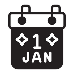 calendar glyph icon