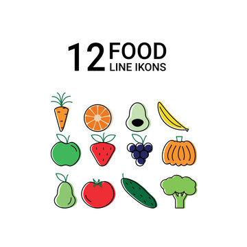 food line ikons