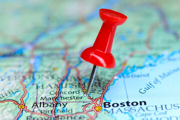 Manchester, New Hampshire pin on map