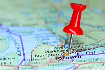 Markham, Canada pin on map