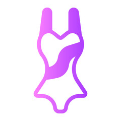 swimsuits gradient icon