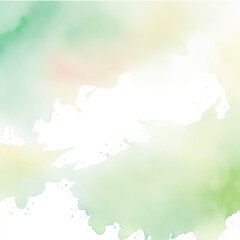 Obraz premium Green Blush Watercolor Background