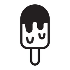 ice cream glyph icon