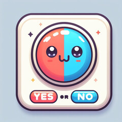 yes or no, choice button 