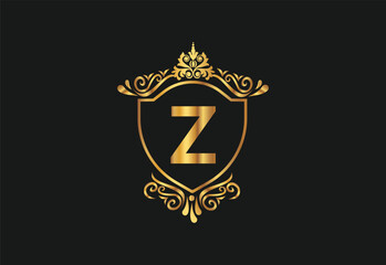 Z latter logo design with nature beauty Premium Vector