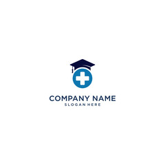 medical education logo vector icon