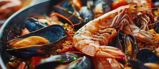 Popular seafood in northern Spain - obrazy, fototapety, plakaty