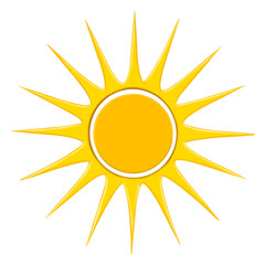 sun icon isolated on transparent background