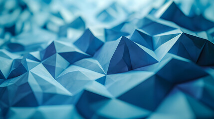 Dark blue abstract textured polygonal background Blurry triangle design - obrazy, fototapety, plakaty