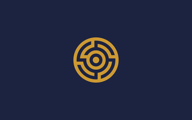 maze circle logo icon design vector design template inspiration