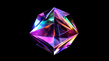 abstract colorful transparent glass crystal background